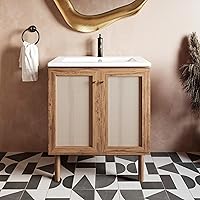 Swiss Madison Well Made Forever Classe Bathroom Vanity, 30 Inch, Brown