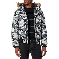 Tommy Hilfiger Men's Arctic Cloth Quilted Snorkel Bomber Jacket