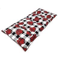 Microwavable Heating Pad | Hot and Cold Therapy | Moist Heat | Back Pain Relief | Flax Sak with Washable Cover | Dog and Cat Lovers | Choose Style, Scent, and Size