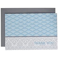 Great Papers! Fresh Slate Scallops Thank You Note Card and Envelope - 4.875