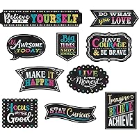 Teacher Created Resources Clingy Thingies Chalkboard Brights Positive Sayings Accents