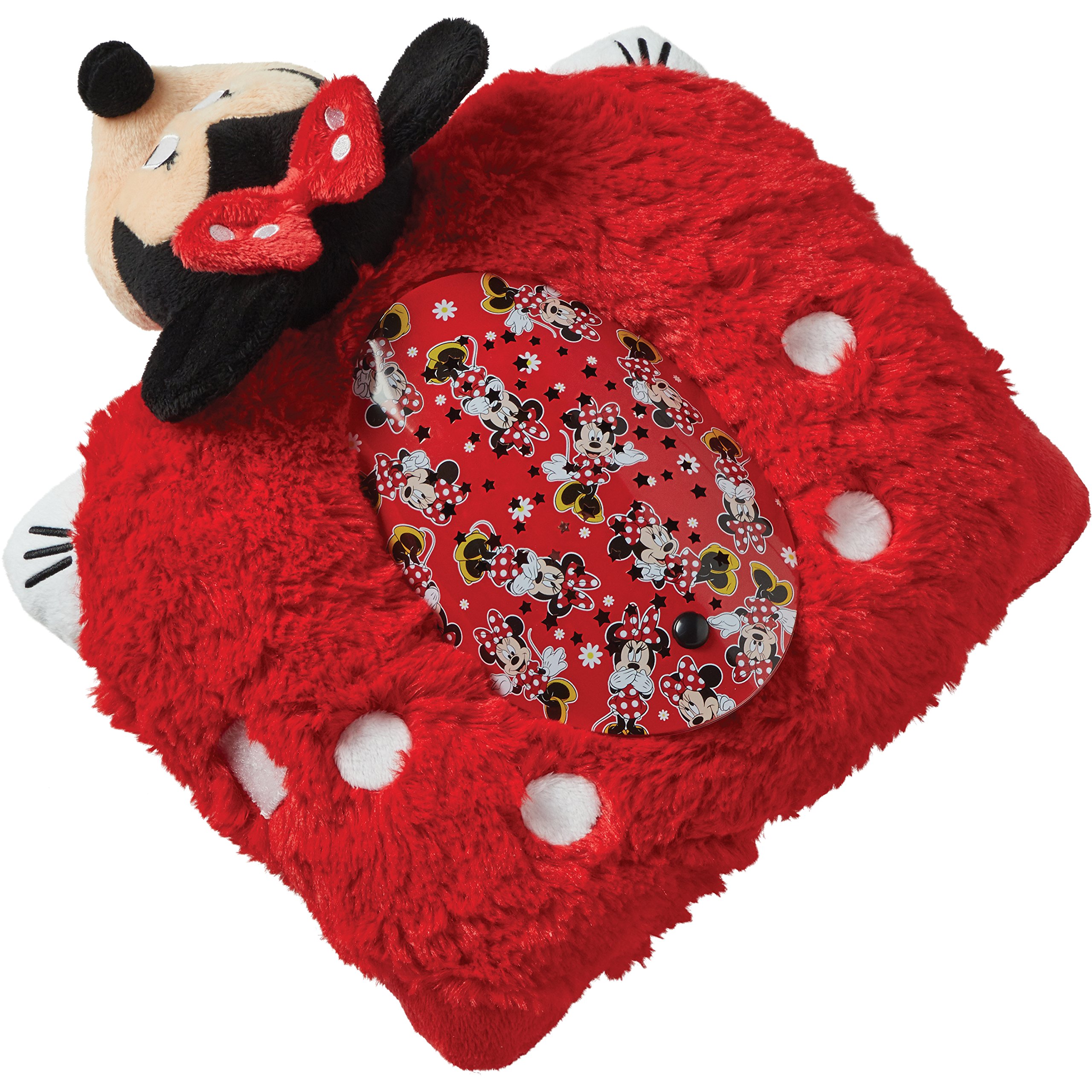 Pillow Pets Disney Rockin the Dots Minnie Mouse Sleeptime Lites - Retro Minnie Mouse Plush Night Light