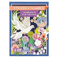Sticker by Number Inspiration for the Soul- 12 Beautiful Scenes Inspired by Bible verses, Poems, and Spiritual Quotes
