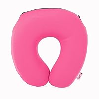 Nuby Memory Foam Support Pillow - Plush BPA-Free Travel Pillow - 0+ Months - Pink