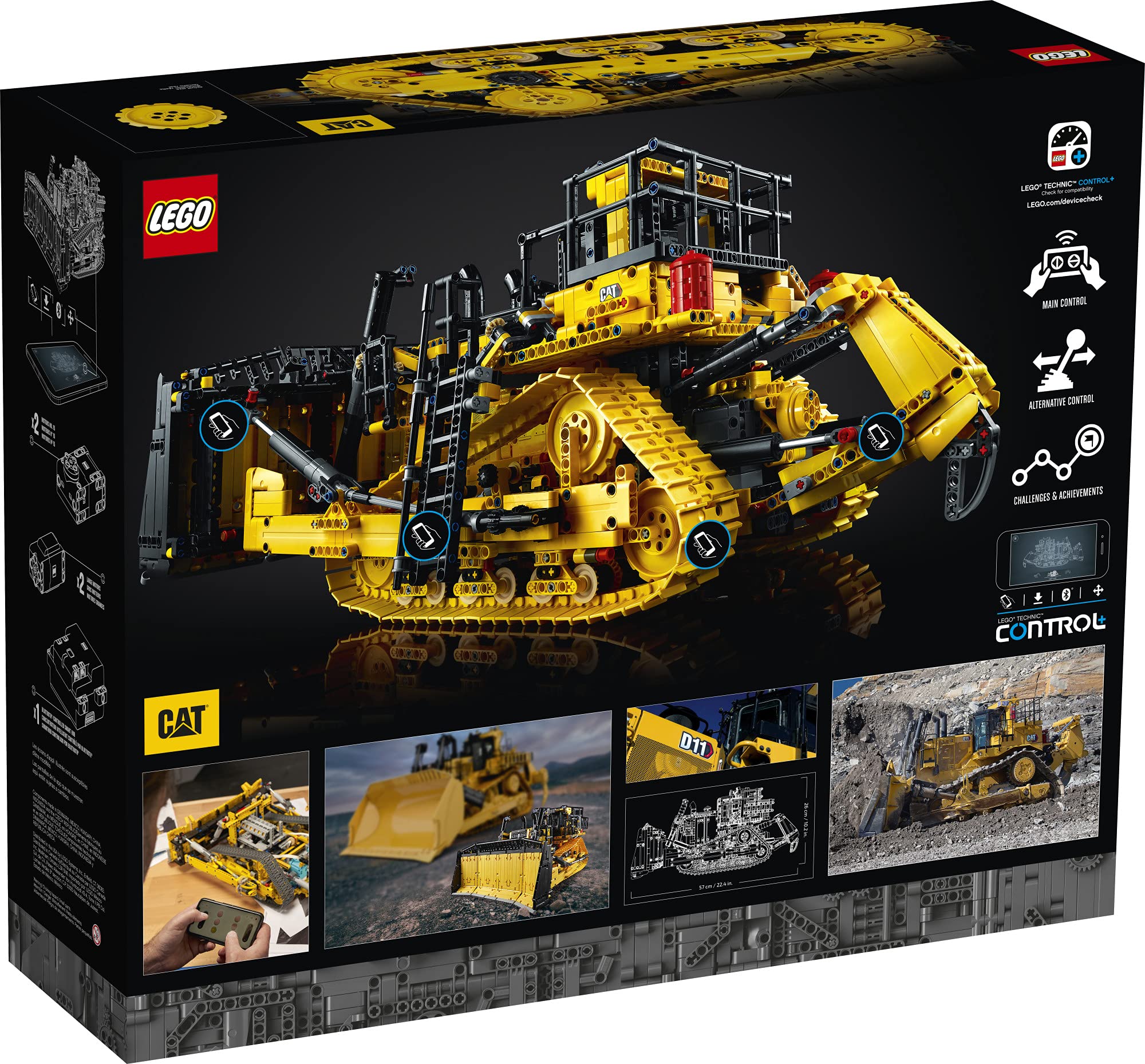 LEGO Technic App-Controlled Cat D11 Bulldozer 42131 (3,854 Pieces)