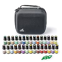 15 & 15 Essential Oil Set with Carrying Case, 15 Essential Oil Singles & 15 Essential Oil Blends 100% Pure, Undiluted, Therapeutic Grade