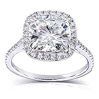 Kobelli Cushion-cut Moissanite Engagement Ring 3 CTW 14k White Gold (8.5mm)