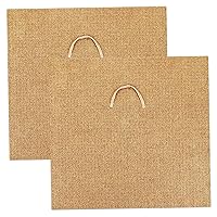 Worm Blanket 2Pcs 24x24in Jute Fiber Easy Cutting Worm Bin Blanket for Composting with Pull Ring Worm Blankets for Worm Farm Worm Composting Bin Worm Blankets
