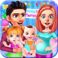 Twins Chic Baby Talking Naughty Basby Nursery Game : simulation 3d Twins Baby