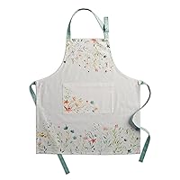 Maison d' Hermine 100% Cotton Kitchen Apron with an Adjustable Neck with Long Ties for Women Men Chef