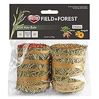 Kaytee Field+Forest Mini Hay Bales Carrot Marigold 2 Pack 7 Ounces