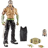 WWE Fan TakeOver Ultimate Edition Jeff Hardy Action Figure, 6-in, with Interchangeable Entrance Gear, WWE Championship, Extra Head & Swappable Hands for Ages 8 Years Old & Up [Amazon Exclusive]
