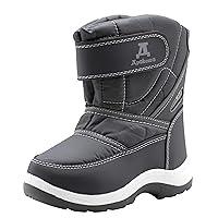 Apakowa Kids Boys Girls Cold Weather Water Resistant Winter Snow Boots (Toddler/Little Kid/Big Kid)