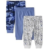 The Children's Place Baby Boys' and Newborn Jogger Bottoms 3-Pack