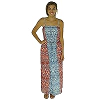 Two by Vince Camuto Women's Moroccan Tile Paisley Waist Tie Maxi Dress, Drift Blue, Small