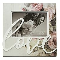ReLIVE Decorative Expressions Love 5x7 Floral Wooden Picture Frame