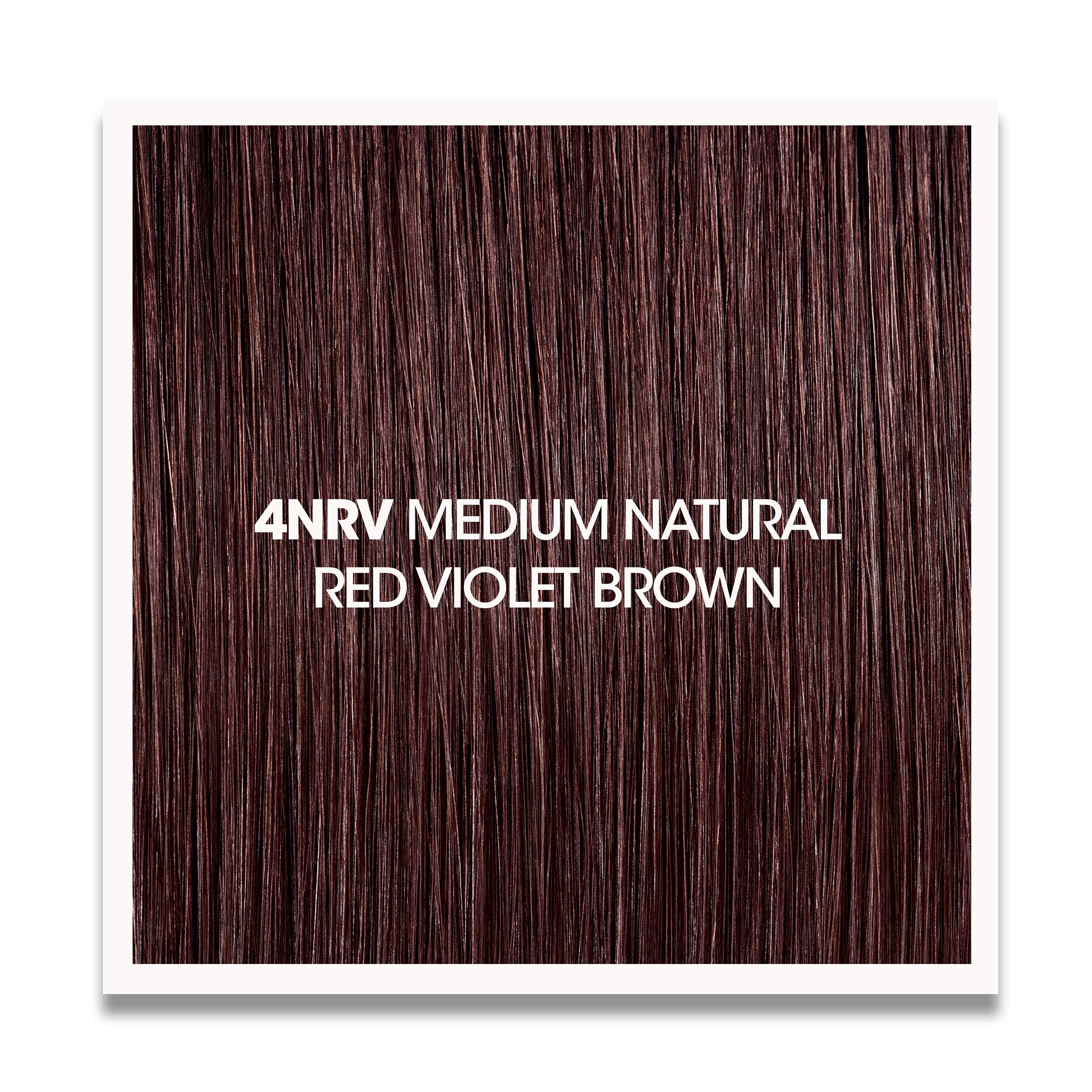 Better Natured 4NRV Medium Natural Red Violet Brown Permanent Hair Color Dye Kit (Color, Developer, Barrier Cream, Gloves, Cleaning Wipe, Shampoo and Conditioner) Color that Lasts up to 8 Weeks