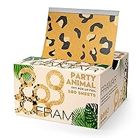 Framar Party Animal Pop Up Hair Foil, Aluminum Foil Sheets, Hair Foils For Highlighting - 500 Foil Sheets