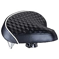 Schwinn Comfort Bike Seat, Bicycle Seat Replacement for Men and Women, Universal Fit Saddles with Standard Seat Posts