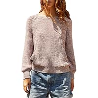 Velvet by Graham & Spencer Women's Pink Hues Marled Together on This Cotton Blend Sweater