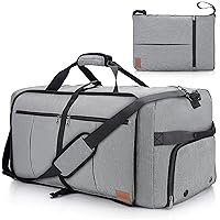 100L Travel Duffle Bag for Men, Urtala 32” Large Duffle Bag for Traveling with Shoe Compartment, Foldable Travel Duffel Bag Weekender Bag Gym Bag for Men Women Waterproof & Tear Resistant (Gray)