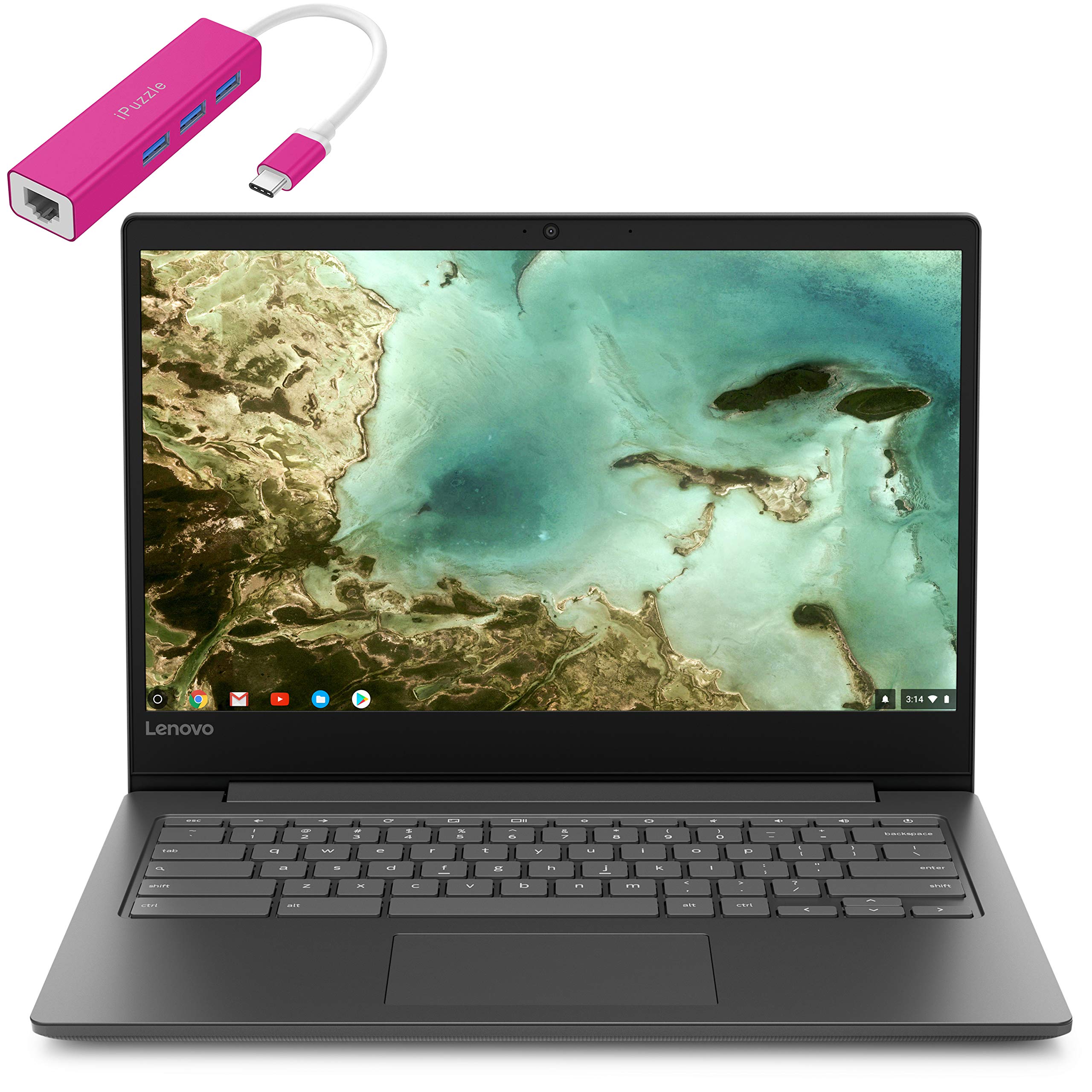 Lenovo Chromebook S330 14" Laptop Computer for Business Student, Quad-Core MediaTek MT8173C 2.1GHz, 4GB RAM, 32GB eMMC, 802.11ac WiFi, Bluetoot...