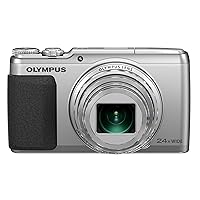 OM SYSTEM OLYMPUS Stylus SH-50 iHS Digital Camera with 24x Optical Zoom and 3-Inch LCD (Silver) (Old Model)