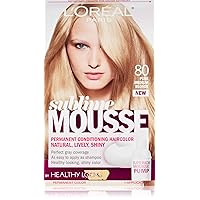 Sublime Mousse by Healthy Look Hair Color, 80 Pure Medium Blonde