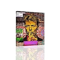 David Bowie Graffiti - CANVAS OR PRINT WALL ART (Canvas - 20 x 30)
