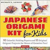 Japanese Origami Kit for Kids: 92 Colorful Folding Papers and 12 Original Origami Projects for Hours of Creative Fun! [Origami Book with 12 projects] Japanese Origami Kit for Kids: 92 Colorful Folding Papers and 12 Original Origami Projects for Hours of Creative Fun! [Origami Book with 12 projects] Paperback Kindle