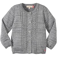 Pink Chicken Little Girl's Lacy Lurex Sweater (Toddler/Kid) - Grey Heather - 4 Years