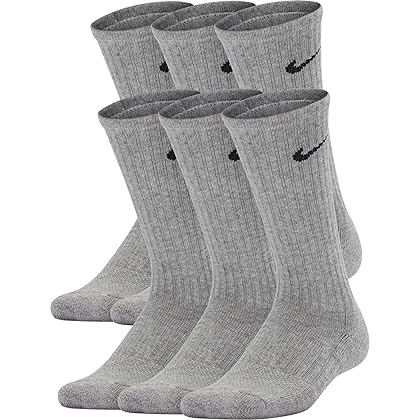 Nike Kids' Everyday Cushion Crew Socks (6 Pairs)