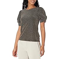 DKNY Women's Everyday Essential Puff Sleeve Top