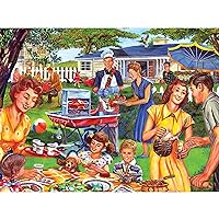 Cra-Z-Art - RoseArt - Back to The Past 1000PC - Backyard Barbeque