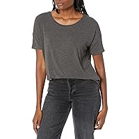 Daily Ritual Women's Jersey Relaxed-Fit Short-Sleeve Drop-Shoulder Scoopneck T-Shirt