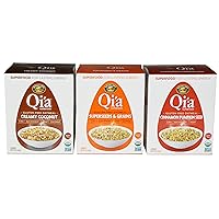 Qia Superfood Gluten Free Oatmeal Variety, 8 Oz (Pack of 3)