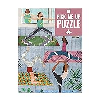 Talking Tables 500-piece Yoga Jigsaw Puzzle & Poster | Illustrated | Rainy Day, Fun at Home Activities, Birthday Present, Gifts for Her, Stretching, Exercise, Wellness, Wall Art