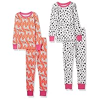 Amazon Essentials Unisex Babies, Toddlers and Kids' Snug-Fit Cotton Pajama Sleepwear Sets
