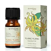 AROMAFUME Ylang Ylang Essential Oil - 100% Natural, Therapeutic Grade Essential Oils - Pure, Tropical Aromatherapy Oil for Home Diffusers - Gifts for Her - 10ml