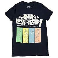 Konosuba: Kazuma, Aqua, Megumin, Darkness Group Mens T-Shirt