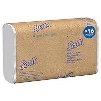 Scott 01804 Multi-Fold Towels, Absorbency Pockets, 9 1/5 x 9 2/5, 250/Pack, 16 Pack/Carton