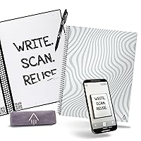 Rocketbook Core Reusable Smart Notebook | Innovative, Eco-Friendly, Digitally Connected Notebook with Cloud Sharing Capabilities | Dotted, 8.5