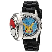 Accutime Kids Pokemon Pikachu Analog Quartz Watch for Boys, Girls, and Adults All Ages