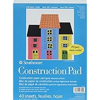 Strathmore (27-319 STR-27-319 200 Sheet Kids Construction Paper Pack, 9 by 12