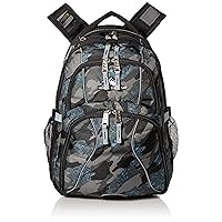 High Sierra Swerve Laptop Backpack, Graffiti/Black/Ash, One Size