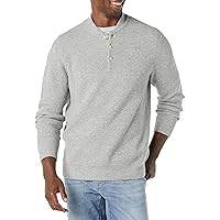 Amazon Essentials Men's Long-Sleeve Soft Touch Henley Sweater