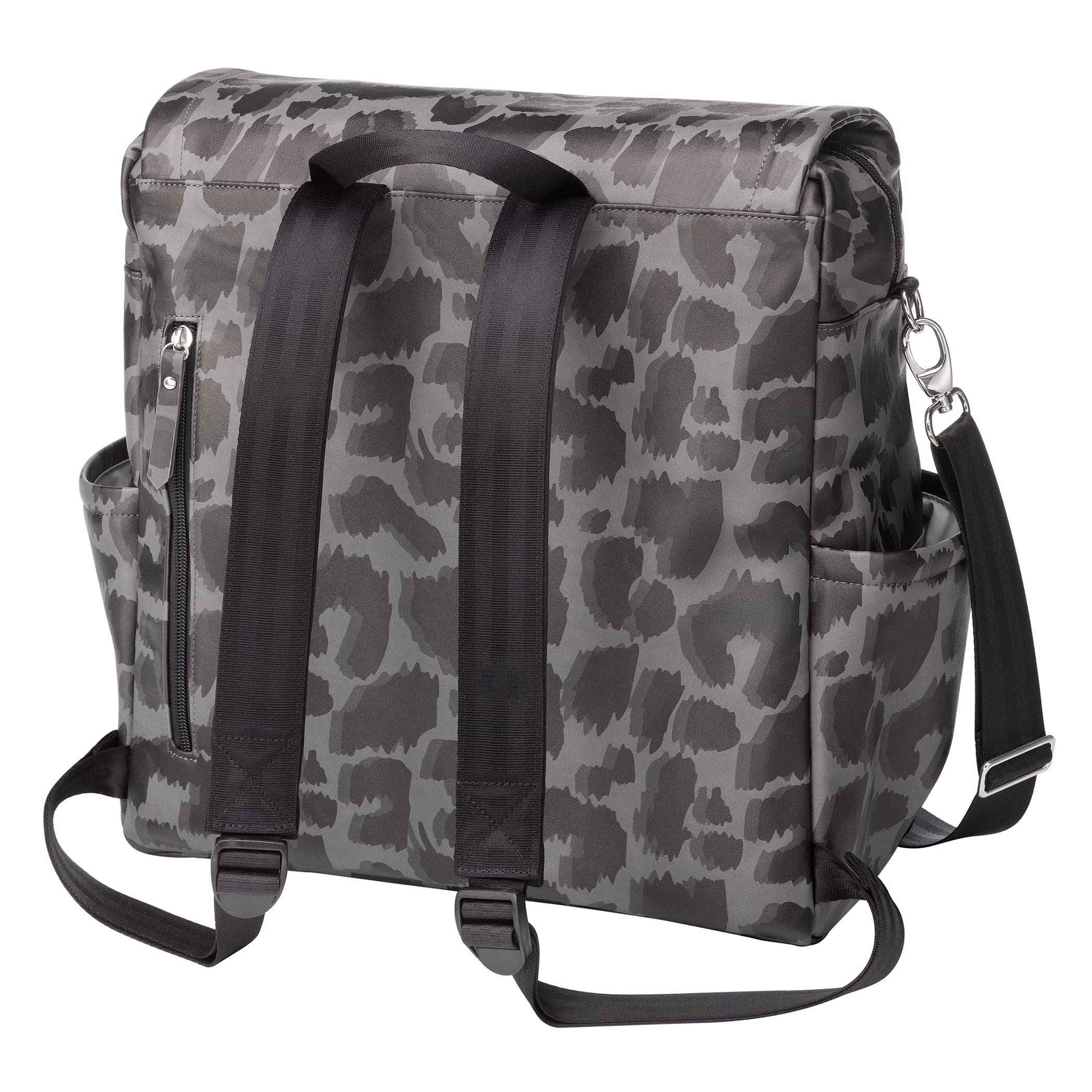 Petunia Pickle Bottom Boxy Backpack | Diaper Bag | Diaper Bag Backpack for Parents | Top-Selling Stylish Baby Bag | Sophisticated and Spacious Backpack for On The Go Moms | Shadow Leopard