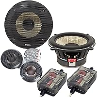 Focal PS130FE 60W 13cm 2-Way Component Speaker System, RMS Flax Cone Technology