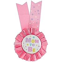 Pink Mom to Be Baby Shower Award Ribbon