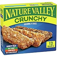 Crunchy Granola Bars, Variety Pack, 12 Bars, 8.94 OZ (6 Pouches)